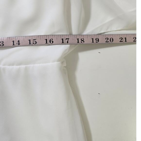 AW BRIDAL 10 L ivory Flossie wedding guest wide leg jumpsuit NEW b20 - Picture 6 of 12